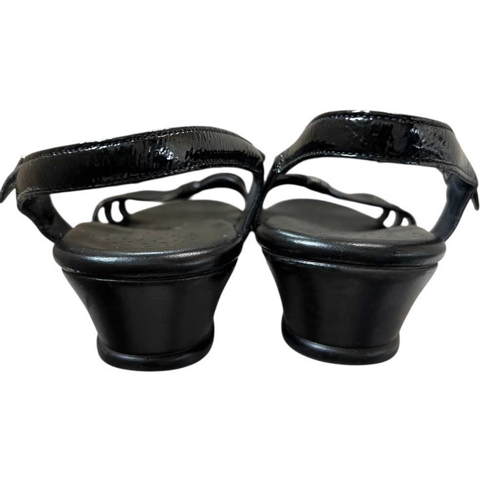 SAS Strippy Women’s Size 9.5 Tripad Comfort Patent Leather Wedge Sandals - Picture 5 of 7